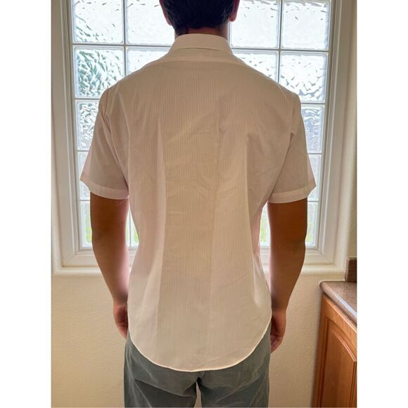 McGregor Classics light Havana pink men’s L vintage subtle pinstriped button up - Picture 7 of 7